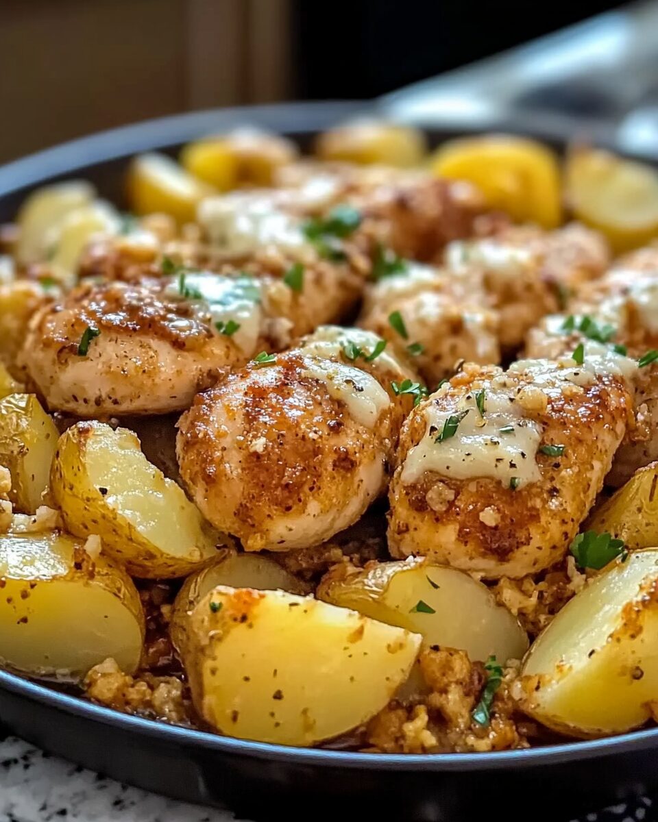 Garlic Parmesan Chicken and Potatoes