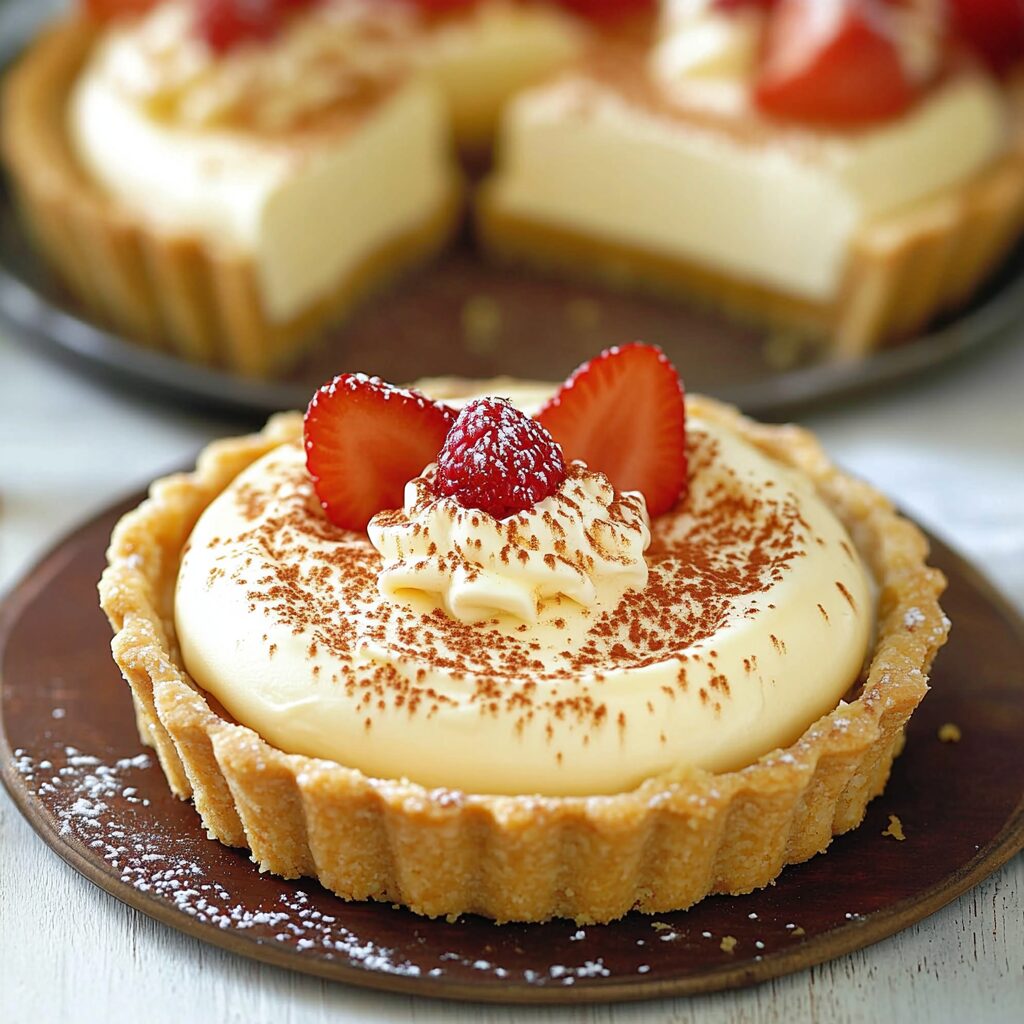 Rich White Chocolate Mousse Tart