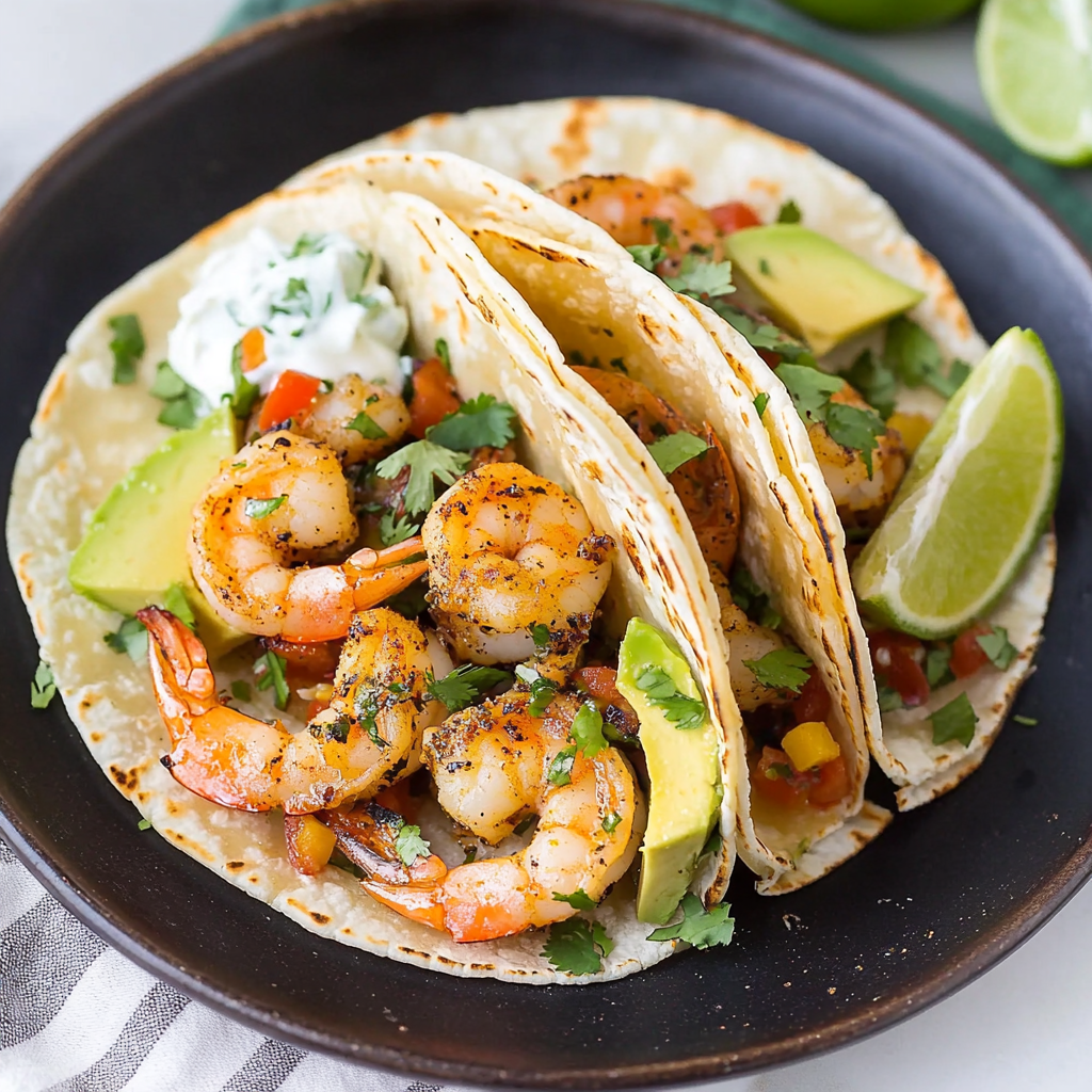Cilantro Lime Shrimp Tacos