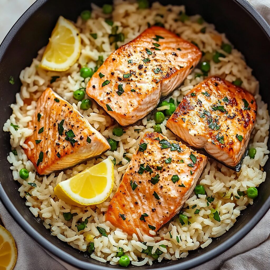 One-Pot Salmon and Rice