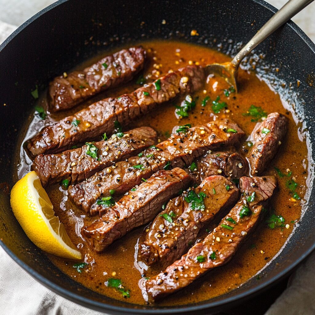 Pan-Seared Steak in Butter Sauce