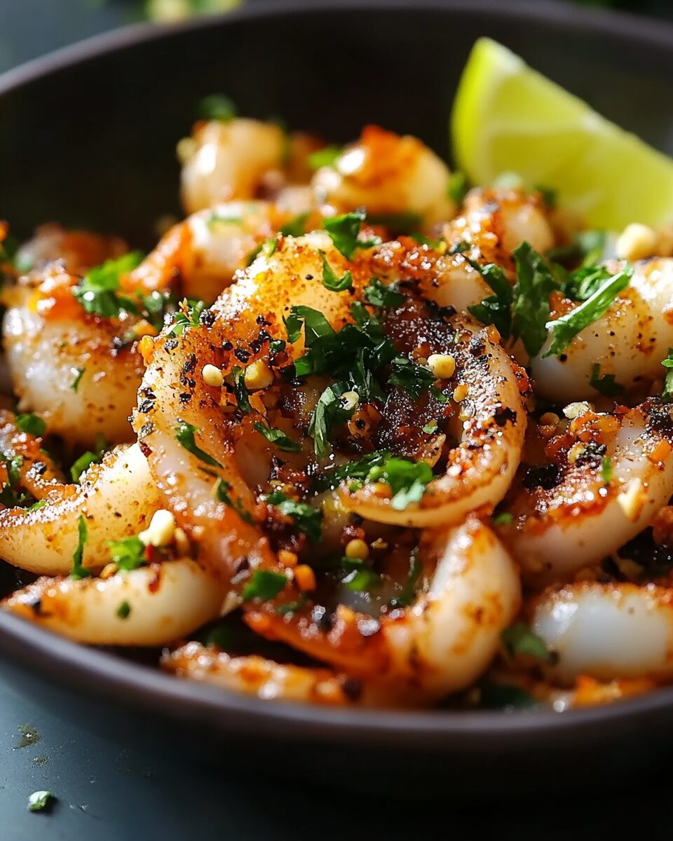 Quick Keto Garlic Squid