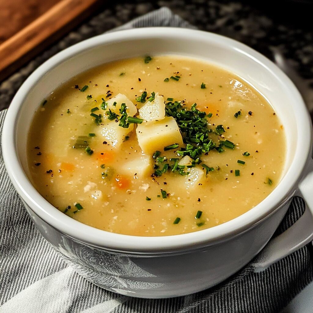 Roasted Garlic Potato Soup