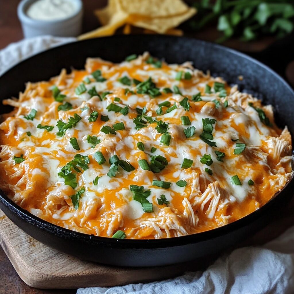 Skillet Buffalo Chicken Dip