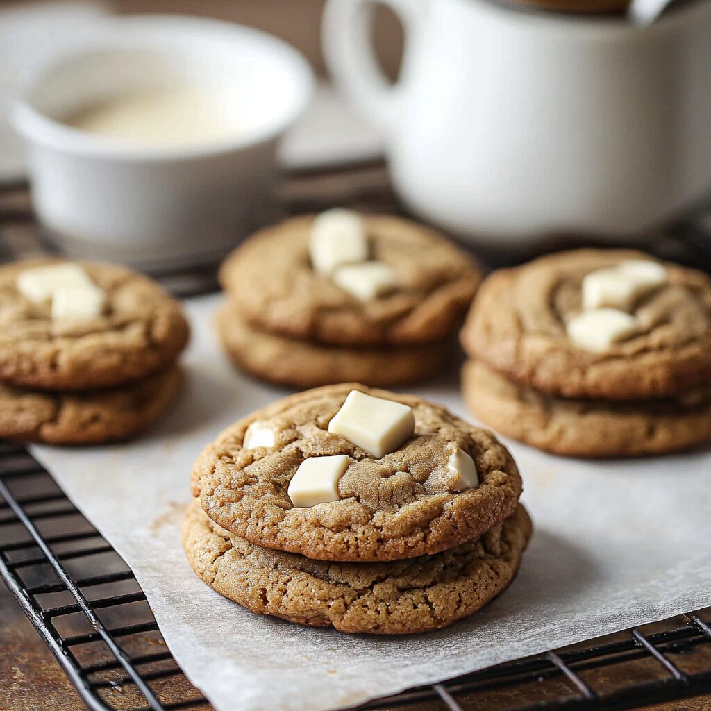 White Chocolate Coffee Cookies