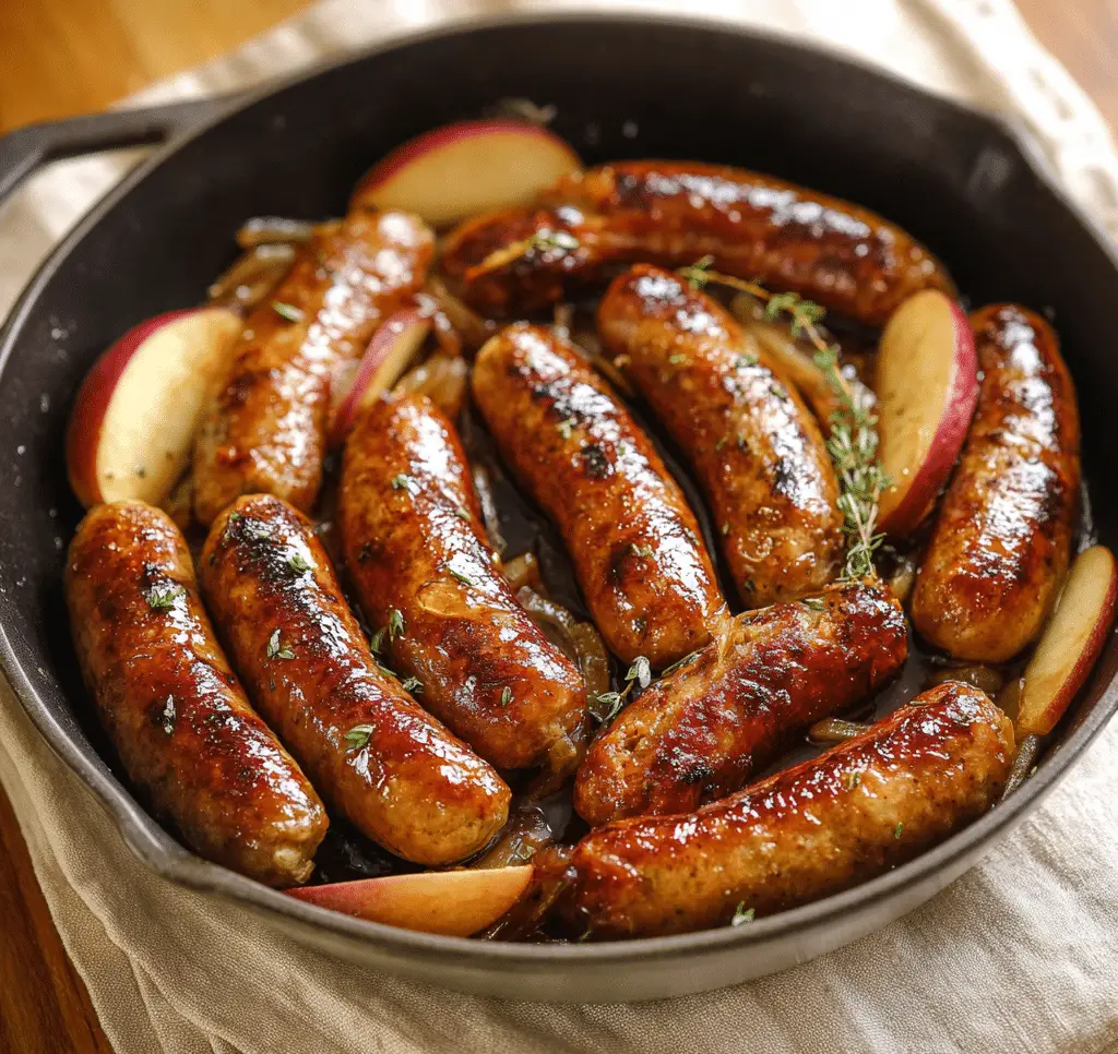 Amalfi Maple‑Glazed Sausage Skillet