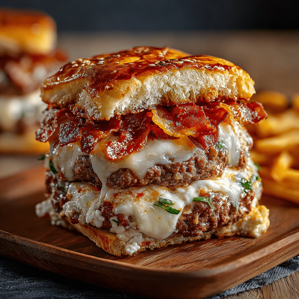 Bacon Lasagna Burger