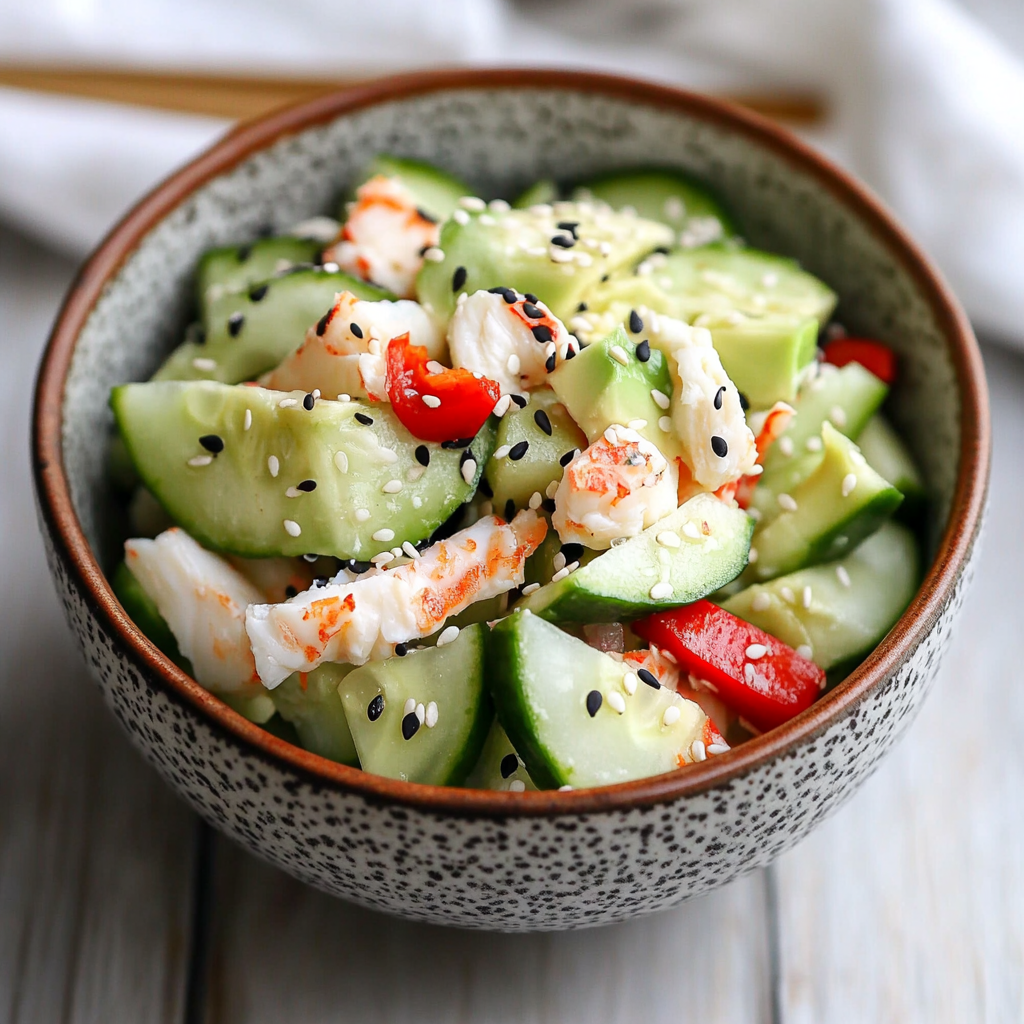 California Roll Cucumber Salad