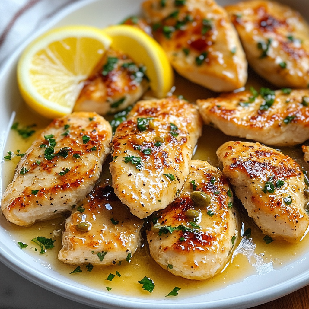 Chicken Scallopini with Lemon Butter Sauce