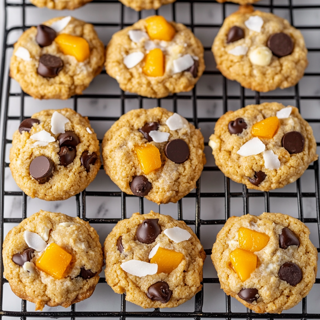 Coconut Mango Chocolate Chip Cookies