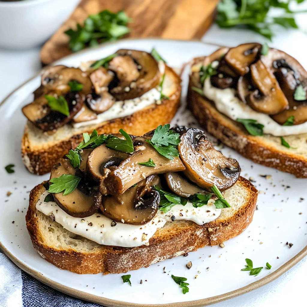 Creamy Mushroom Toast