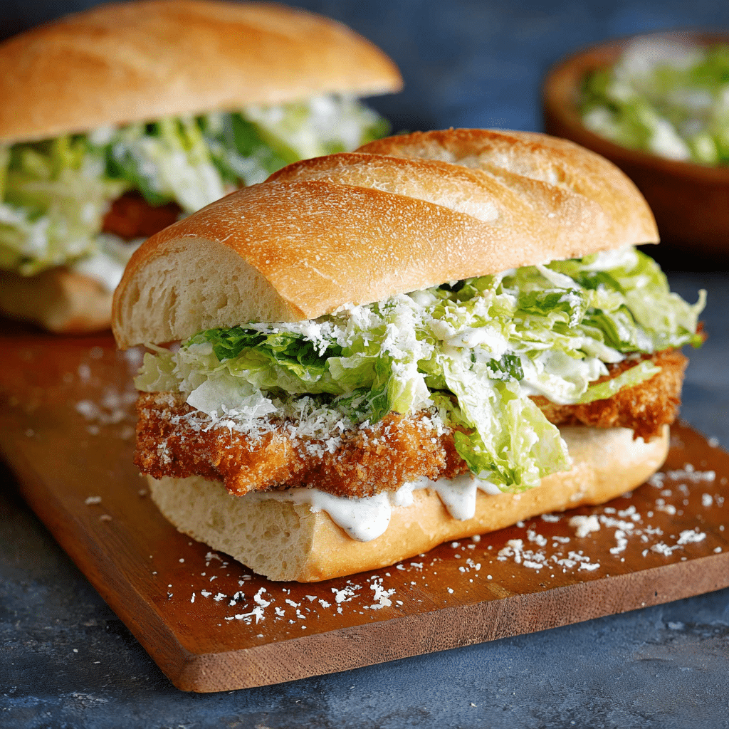 Crispy Chicken Caesar Sandwich