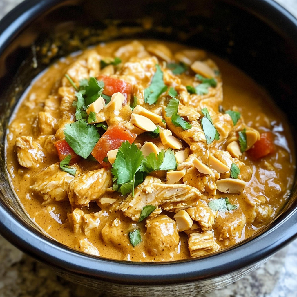 Crockpot Peanut Chicken