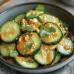 Cucumbers in Spicy Peanut Sauce