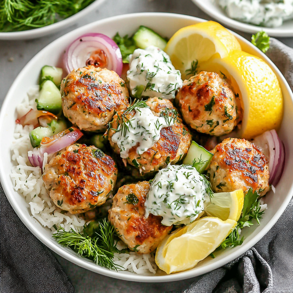 Greek Chicken Meatballs