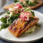 Grilled Maple‑Mustard Salmon