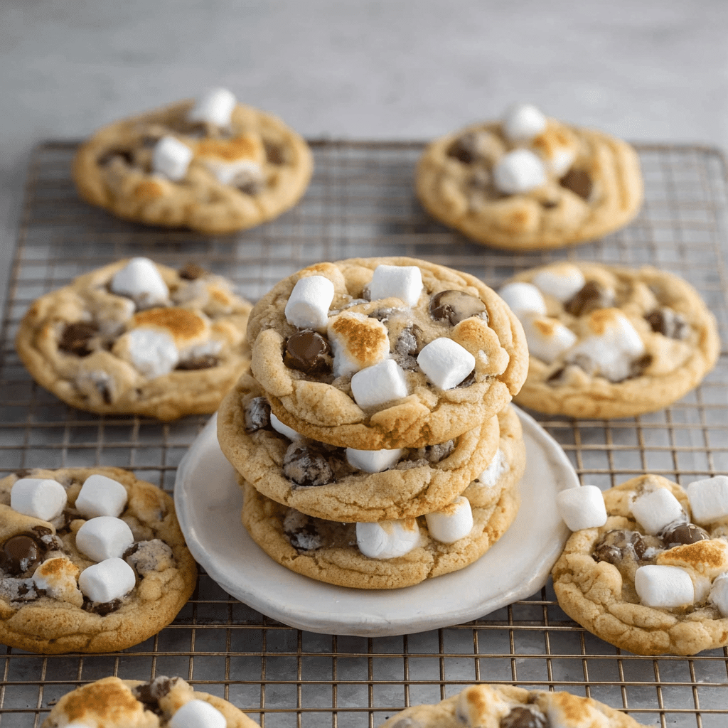 Marshmallow Chocolate Chip Cookies