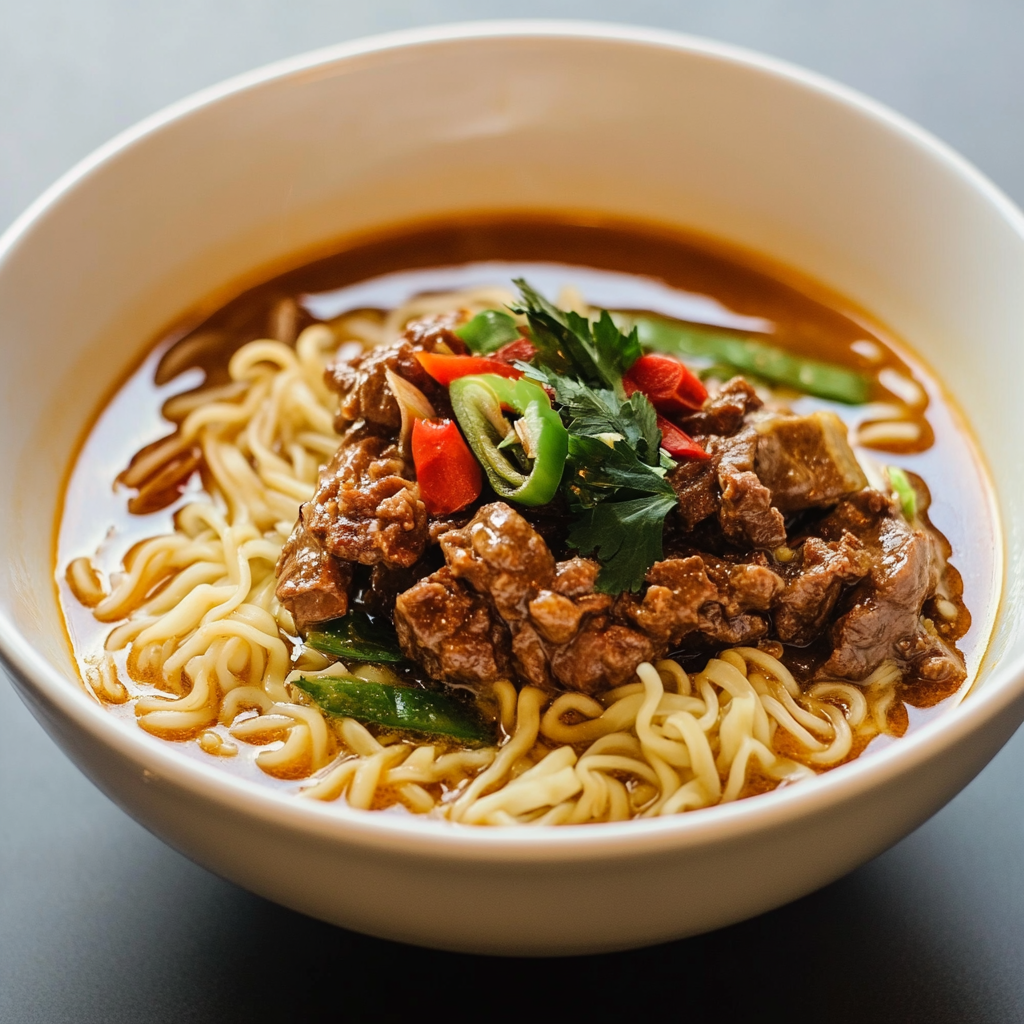 Satay Beef Noodle Soup