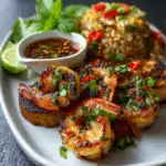 Thai Chili Lemongrass Shrimp with Sweet Basil Lime Fried Rice