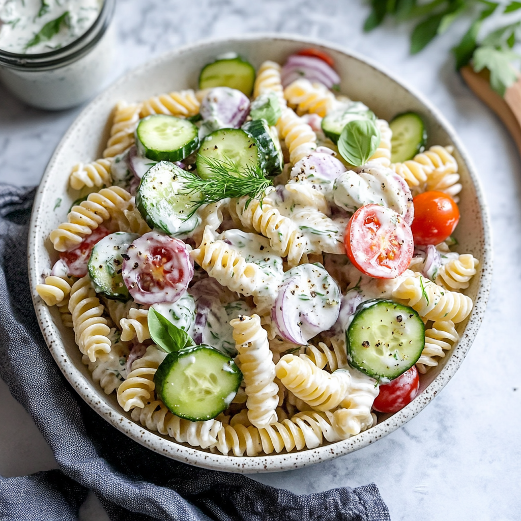 Tzatziki Pasta Salad