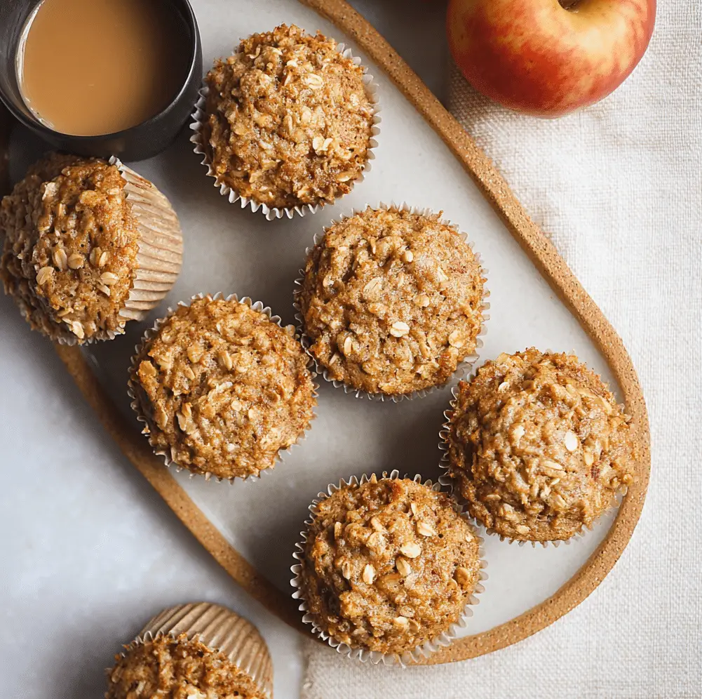 Applesauce Oatmeal Muffins