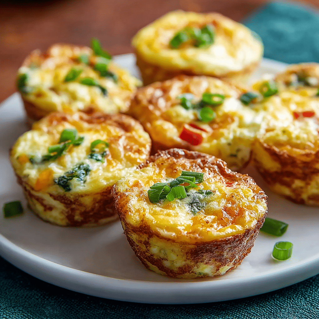 Cheesy Veggie Egg Muffins