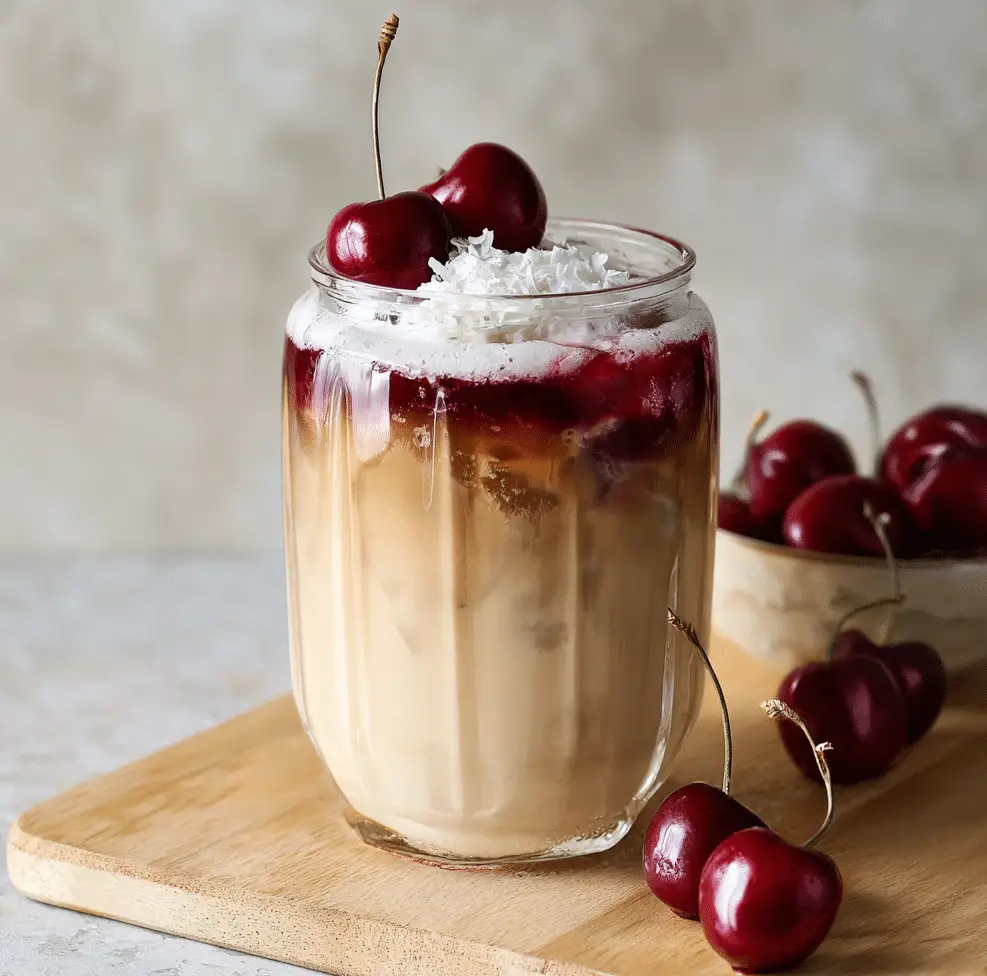 Cherry Vanilla Iced Latte