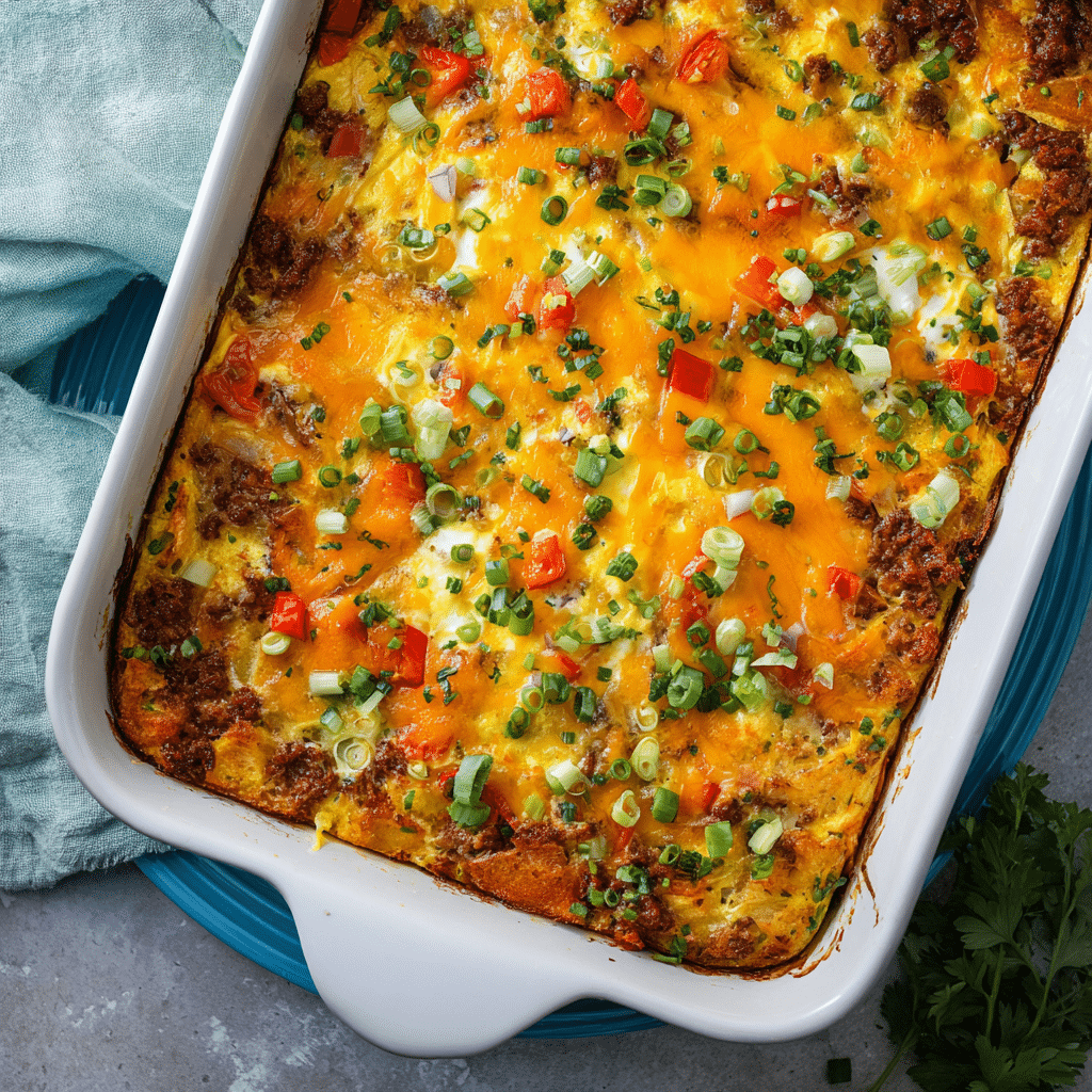 Chorizo Potato Egg Casserole