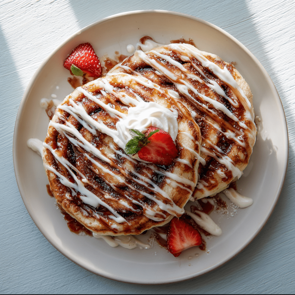 Cinnamon Roll Pancakes