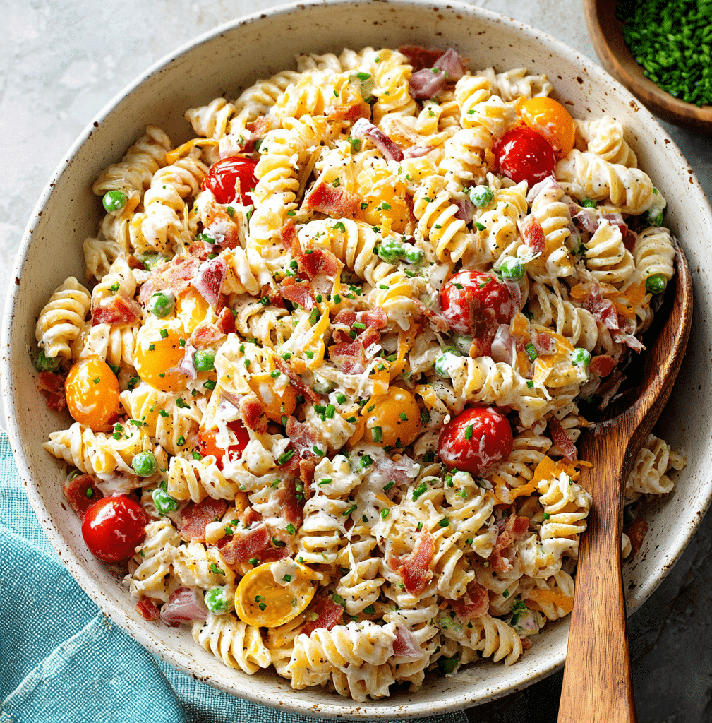 Creamy Bacon Ranch Pasta Salad