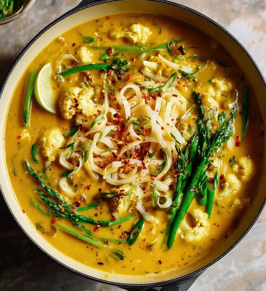 Curried Cauliflower Noodle Soup