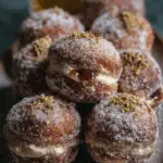 Dirty Chai Cream-Filled Doughnuts
