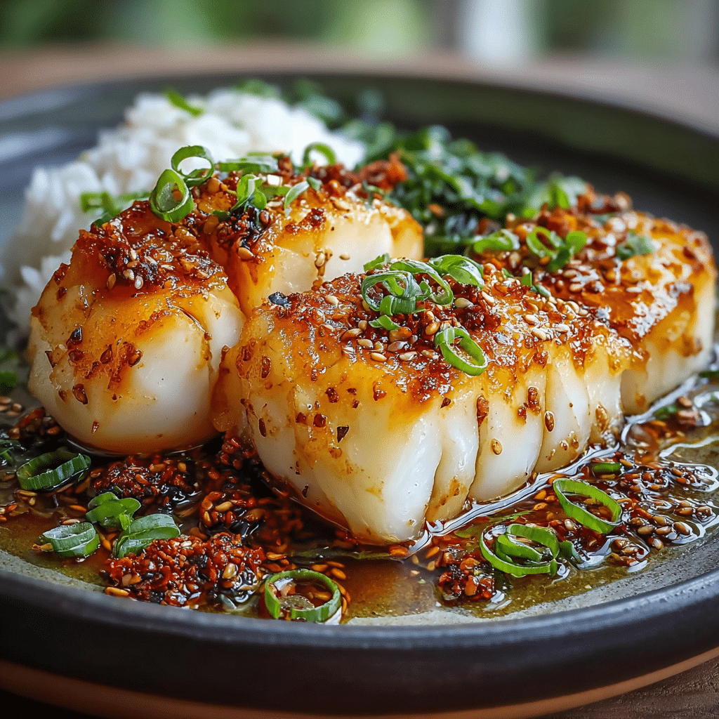 Ginger‑Soy Glazed Cod