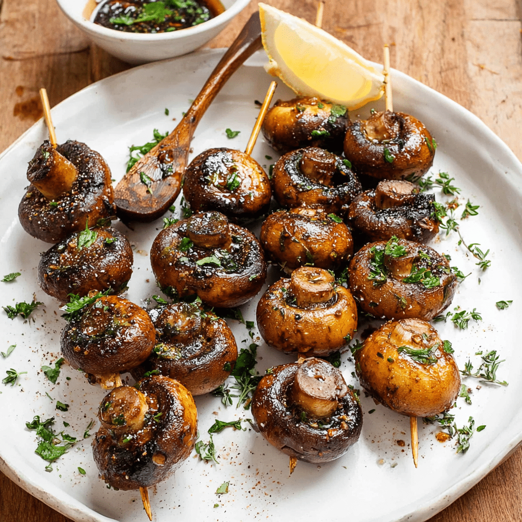 Grilled Mushroom Skewers
