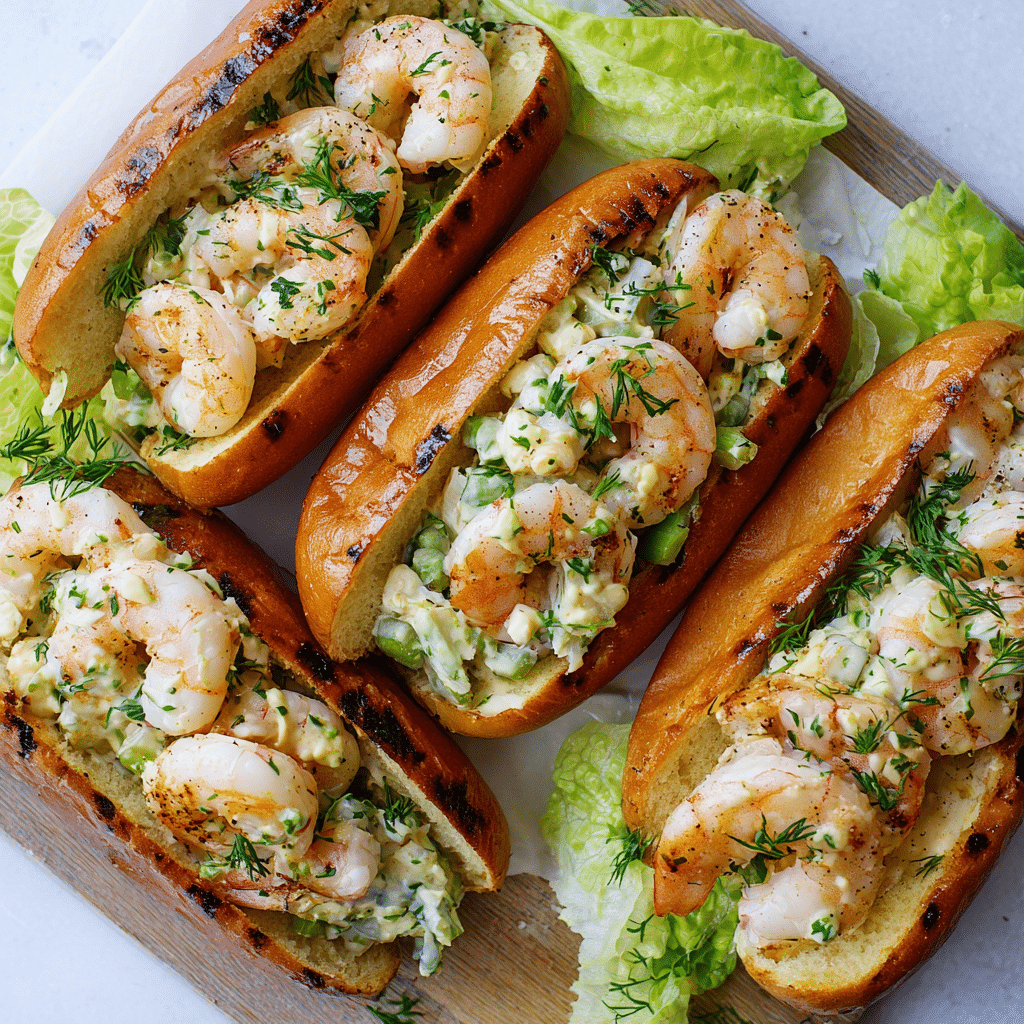 Grilled Shrimp Rolls
