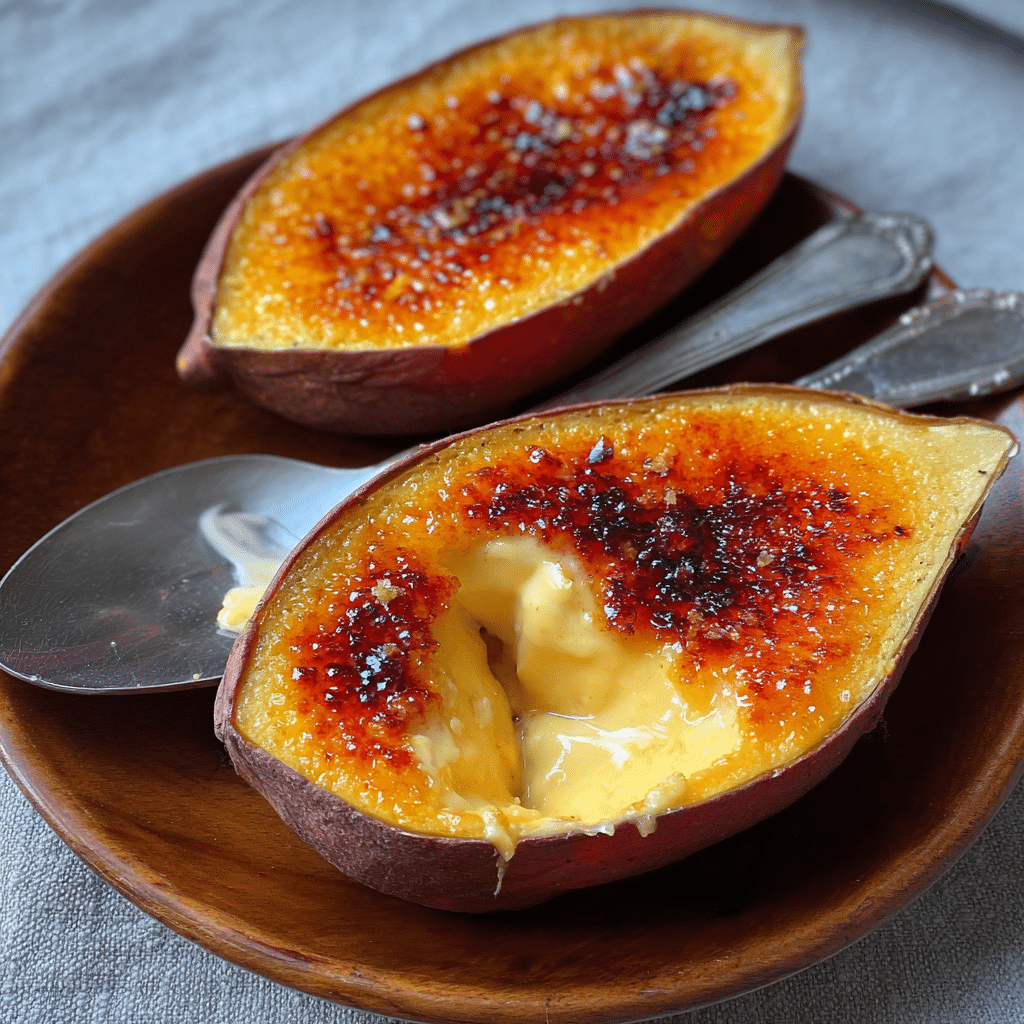 Japanese Sweet Potato Crème Brûlée