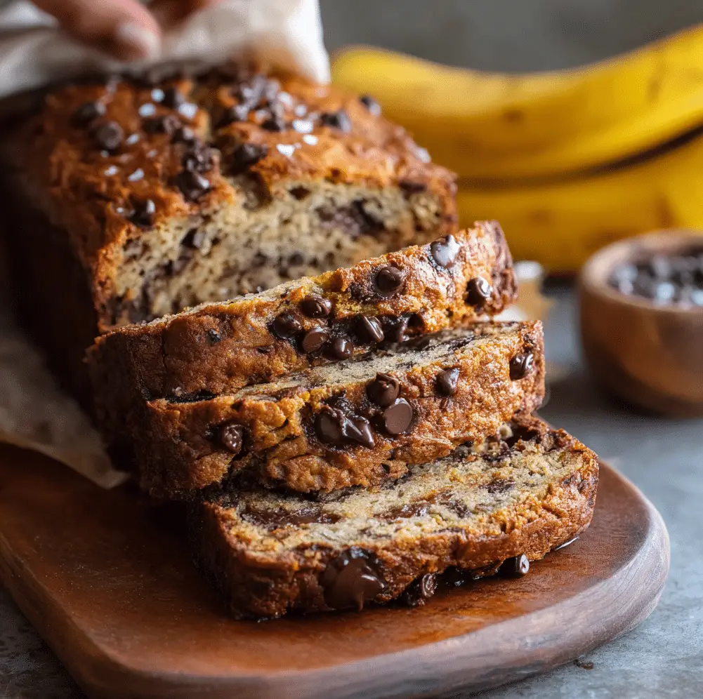 Miso Chocolate Chip Banana Bread