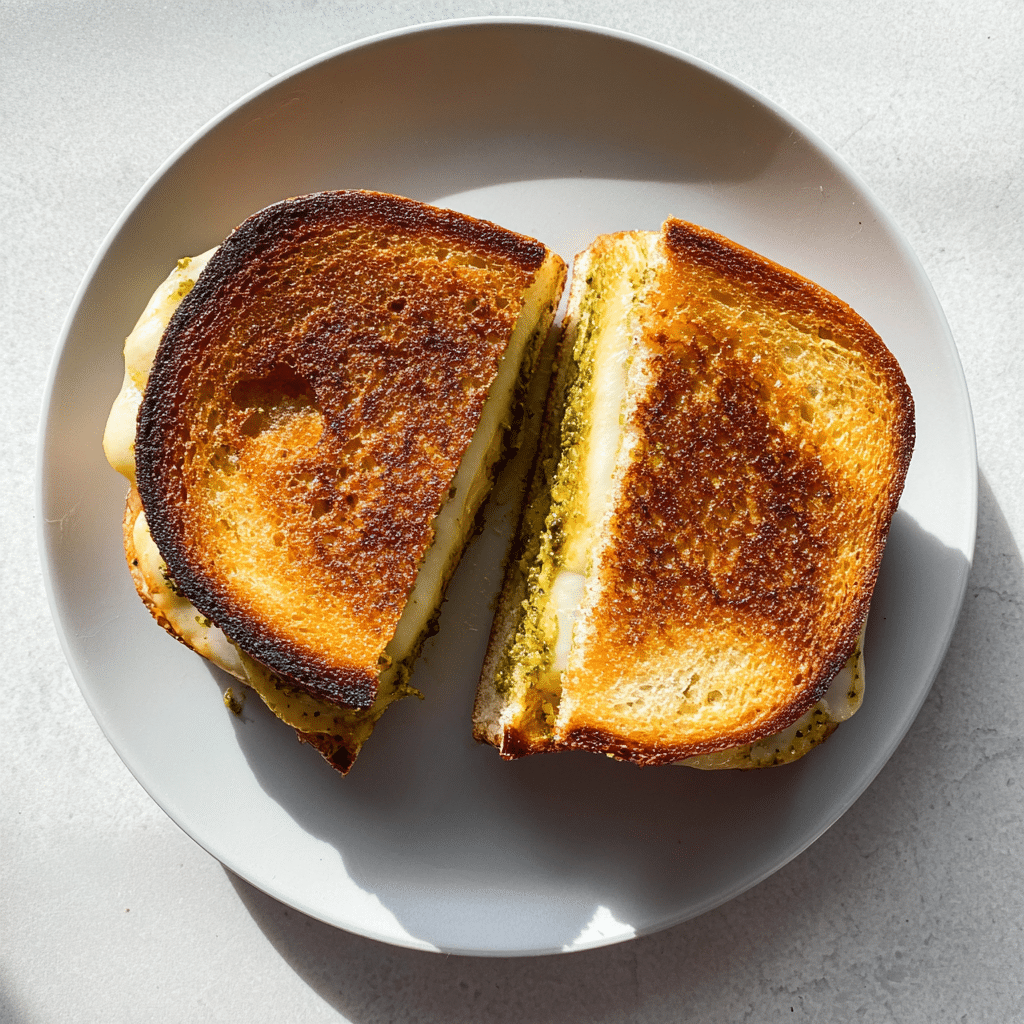 Pesto Grilled Cheese Sandwich