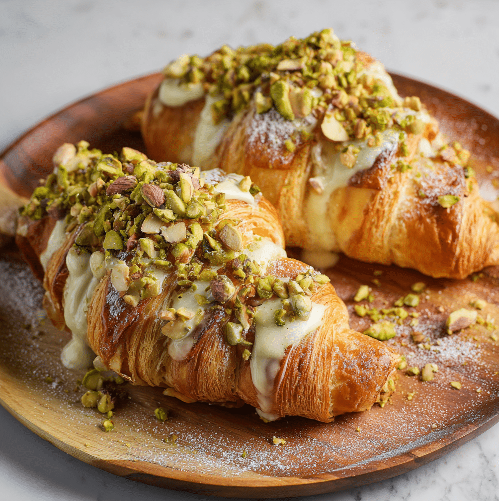 Pistachio Croissants