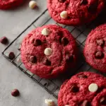 Red Velvet Chocolate Chip Cookies
