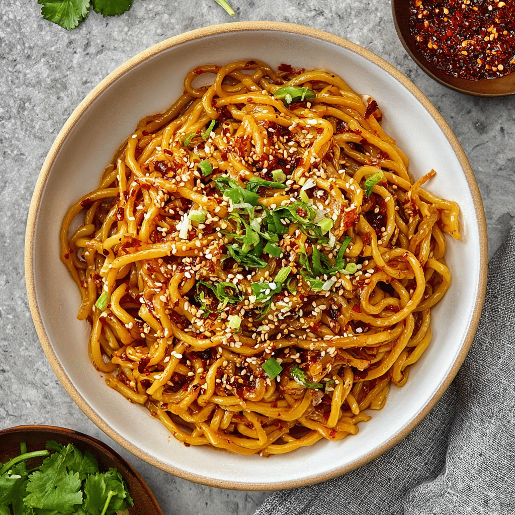 Spicy Garlic Chili Oil Noodles
