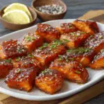 Sweet & Spicy Glazed Salmon Candy