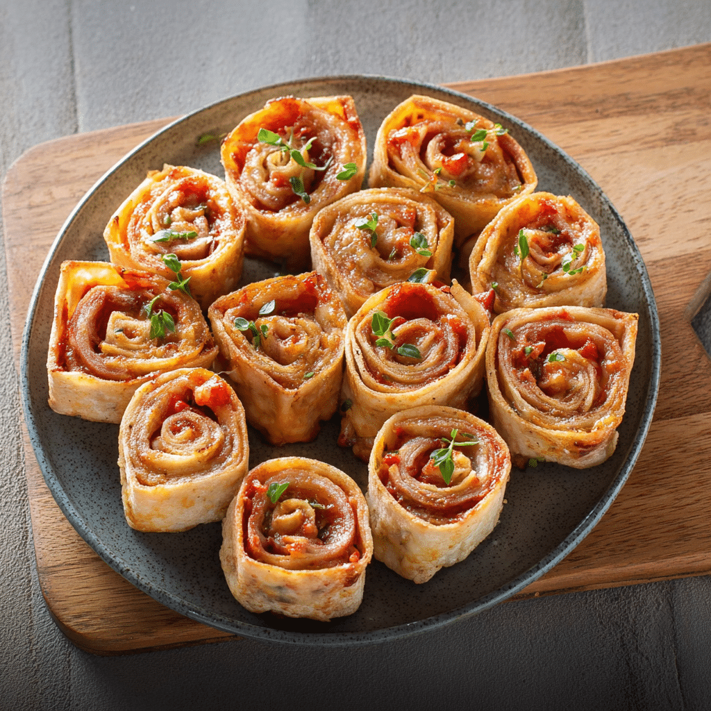 Tortilla Pizza Rolls