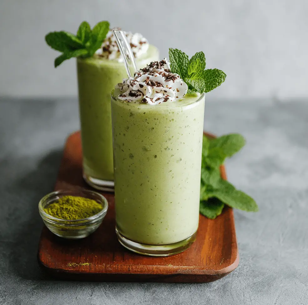 Vegan Mint Matcha Shamrock Shake