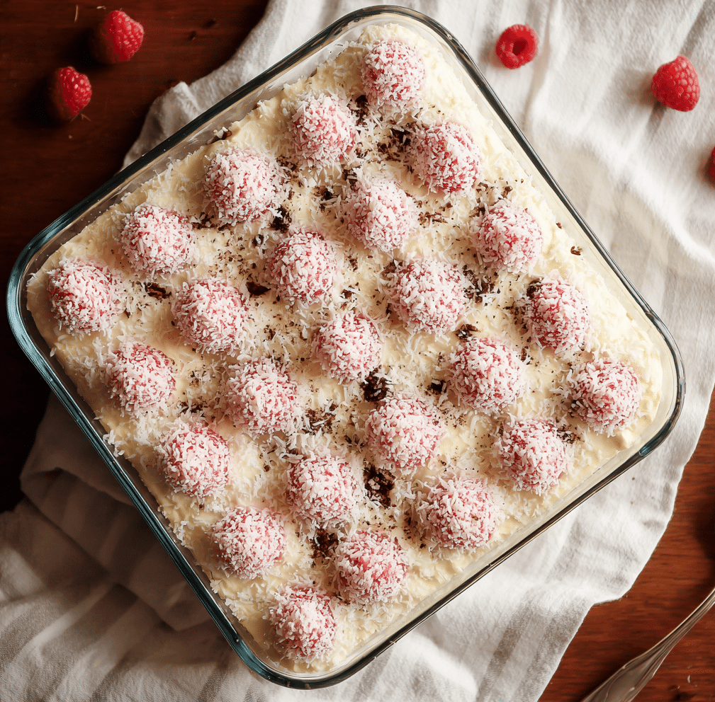 White Chocolate Raspberry Tiramisu