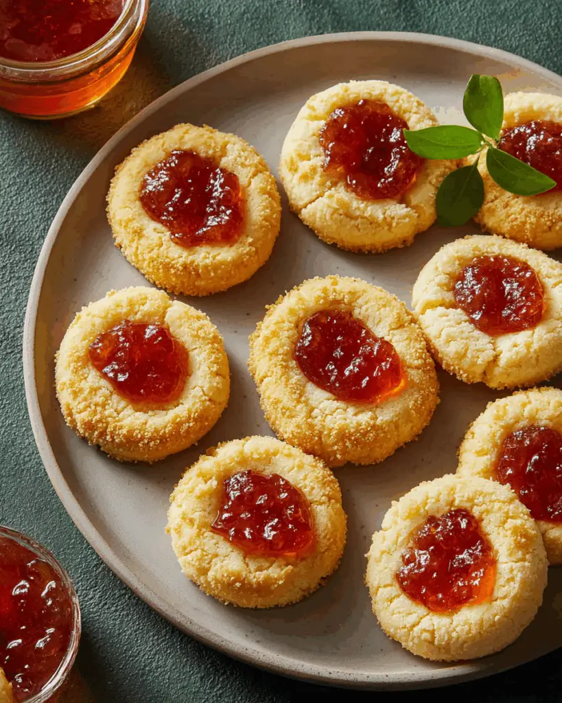 Cheesy Thumbprint Bites with Pepper Jelly