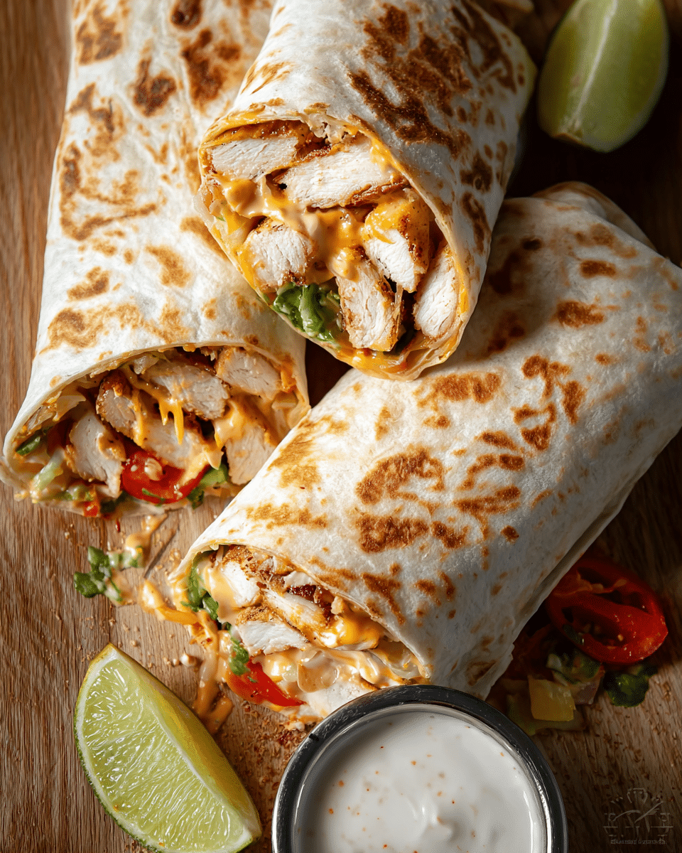 Chipotle Ranch Grilled Chicken Burrito