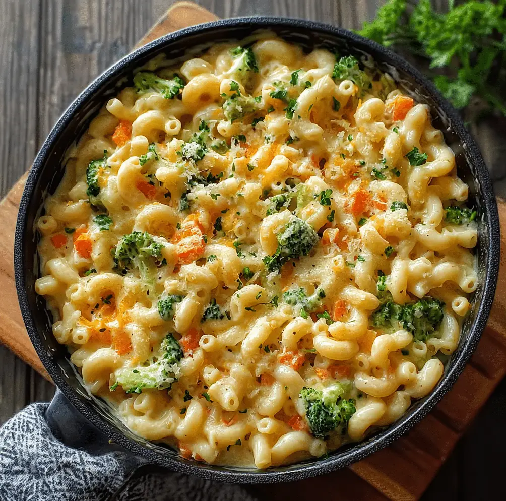 Creamy One‑Pot Veggie Mac & Cheese