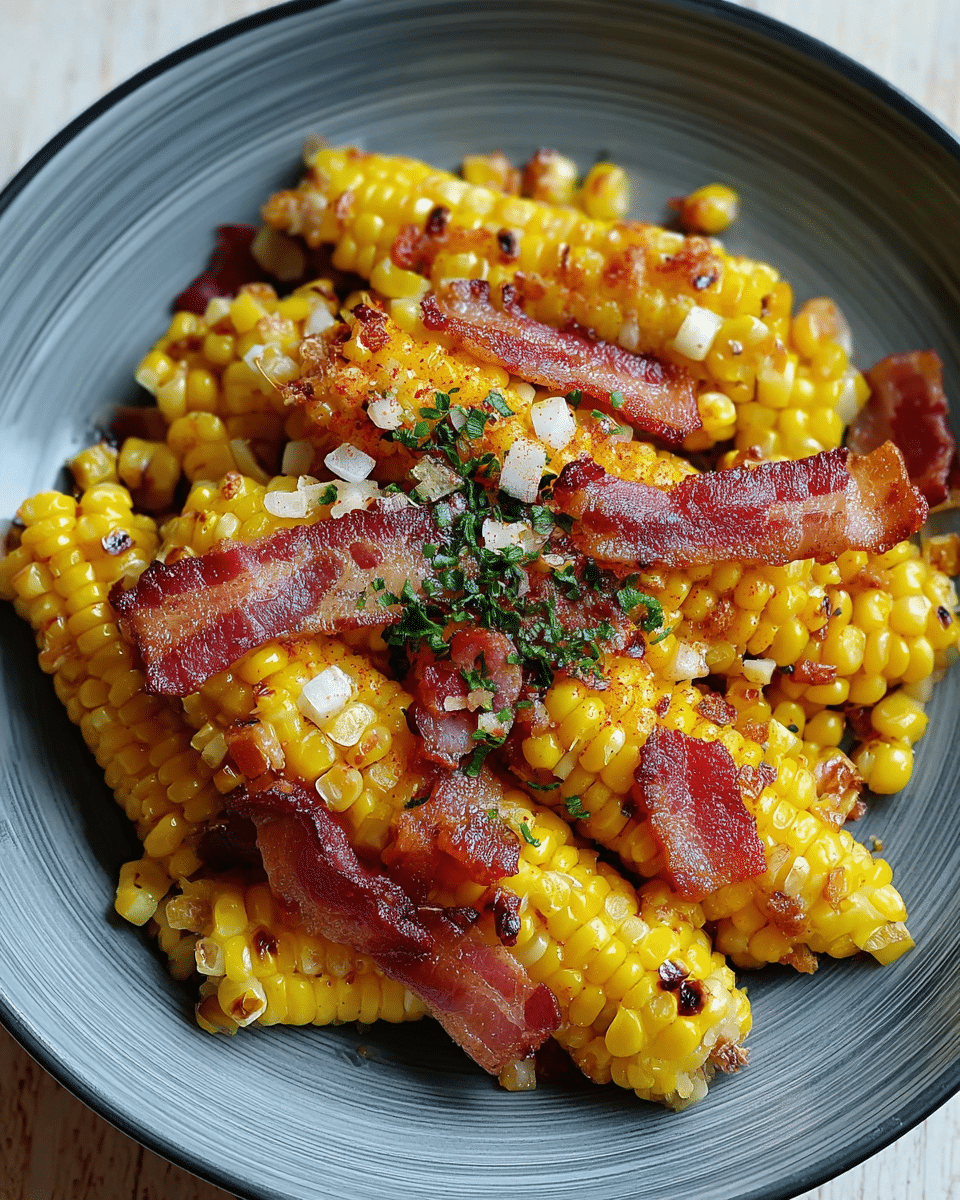 Fried Corn with Bacon