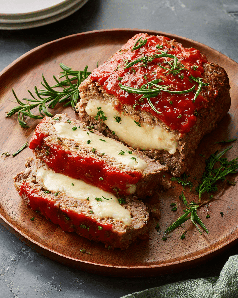 Italian-Style Cheese-Stuffed Meatloaf